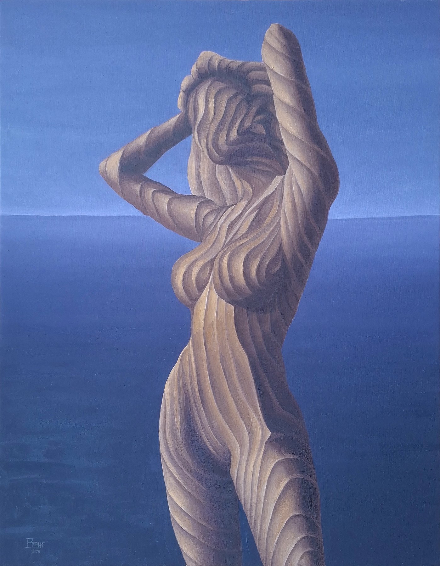 Inner Resonance, oil on canvas, 70 × 90 cm, 2026