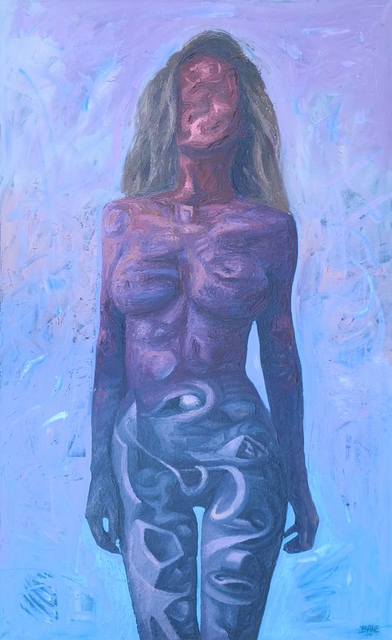 Origin of Silence, oil on canvas, 80 × 130 cm