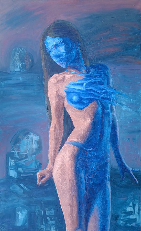 Geometry of Emotion, oil on canvas, 80 × 130 cm